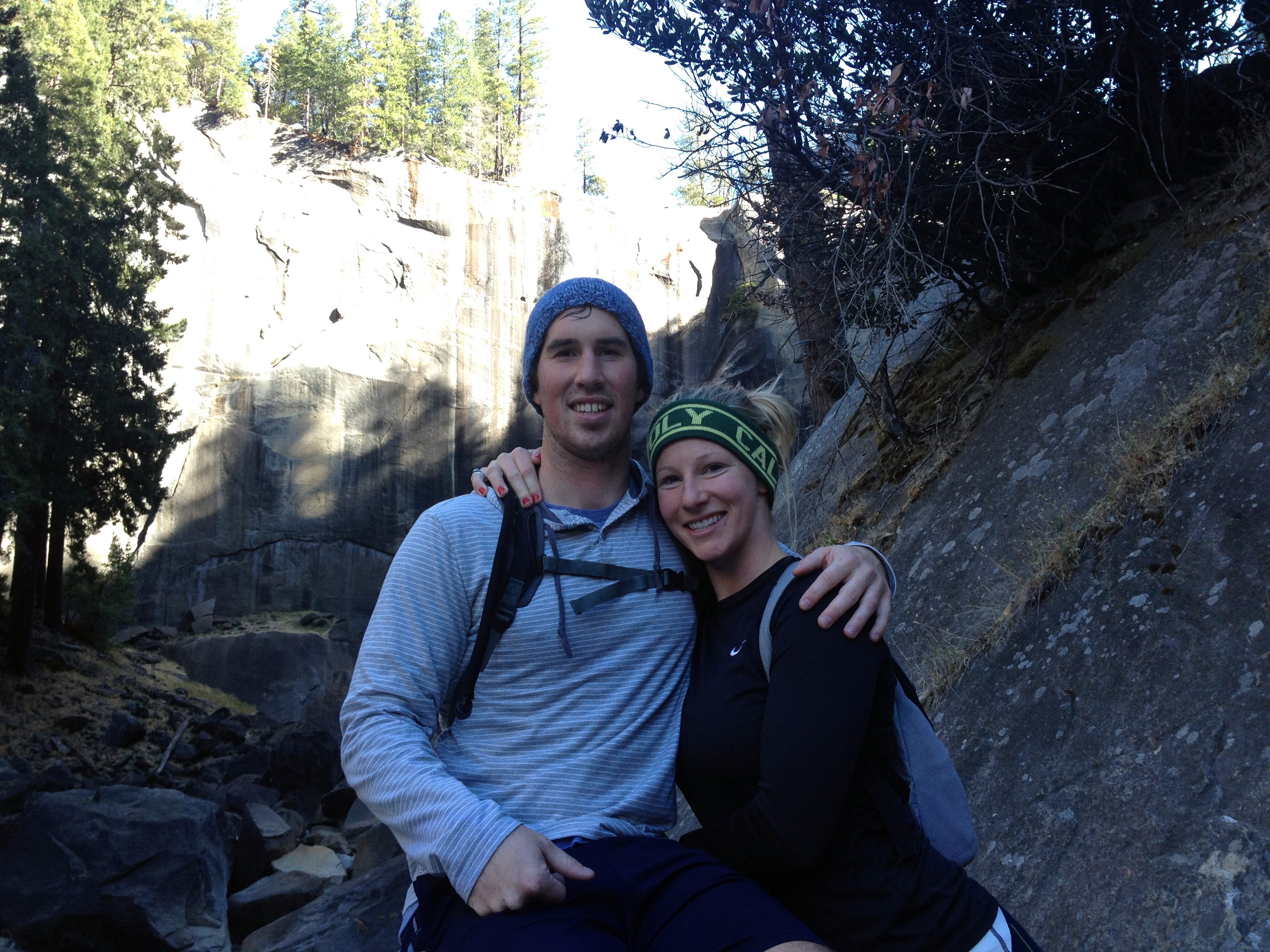 Hiking in Yosemite for our exercise!